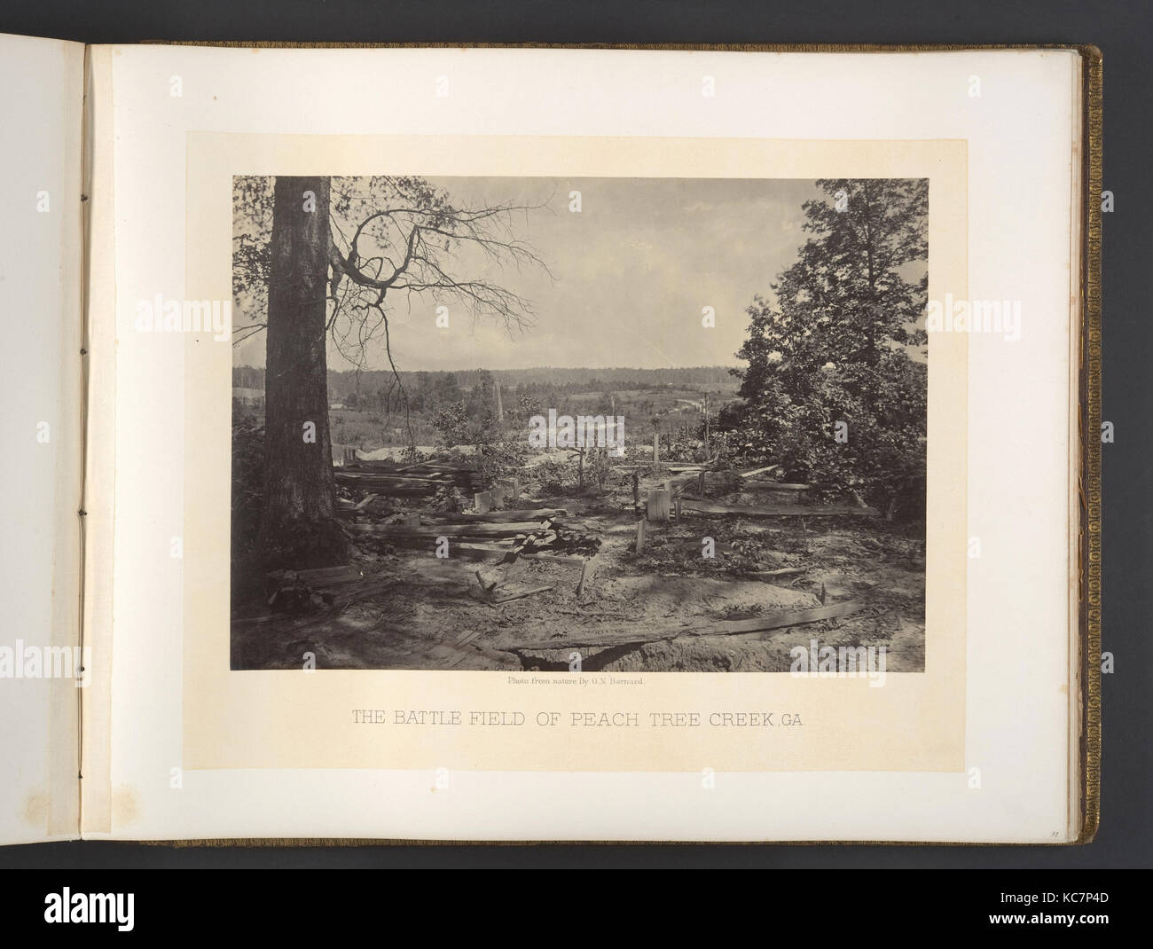 The Battle Field of Peach Tree Creek, N. Barnard, 1860s