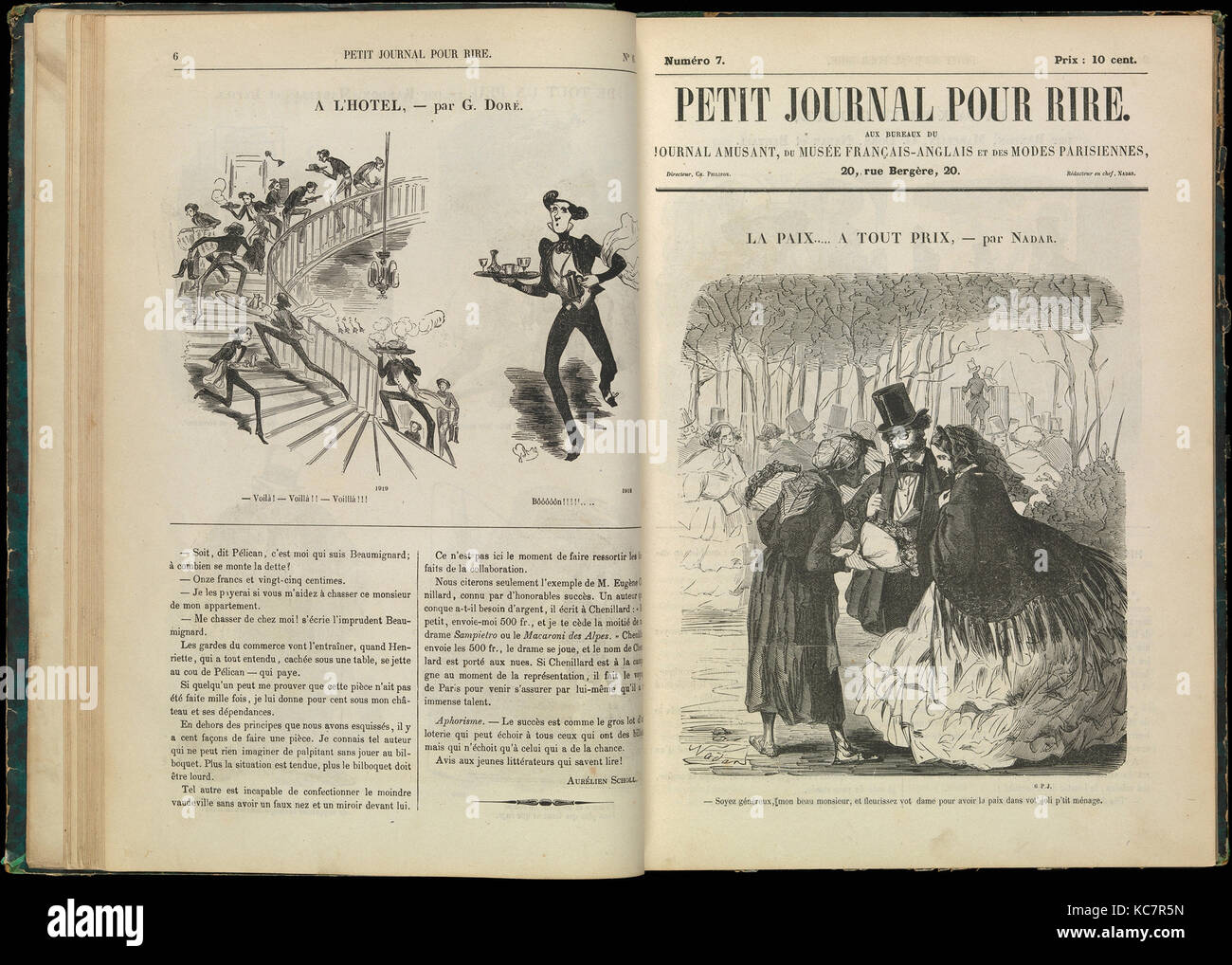 Petit Journal pour Rire vol. 1, (nos. 1-52), Nadar, 1856 Stock Photo