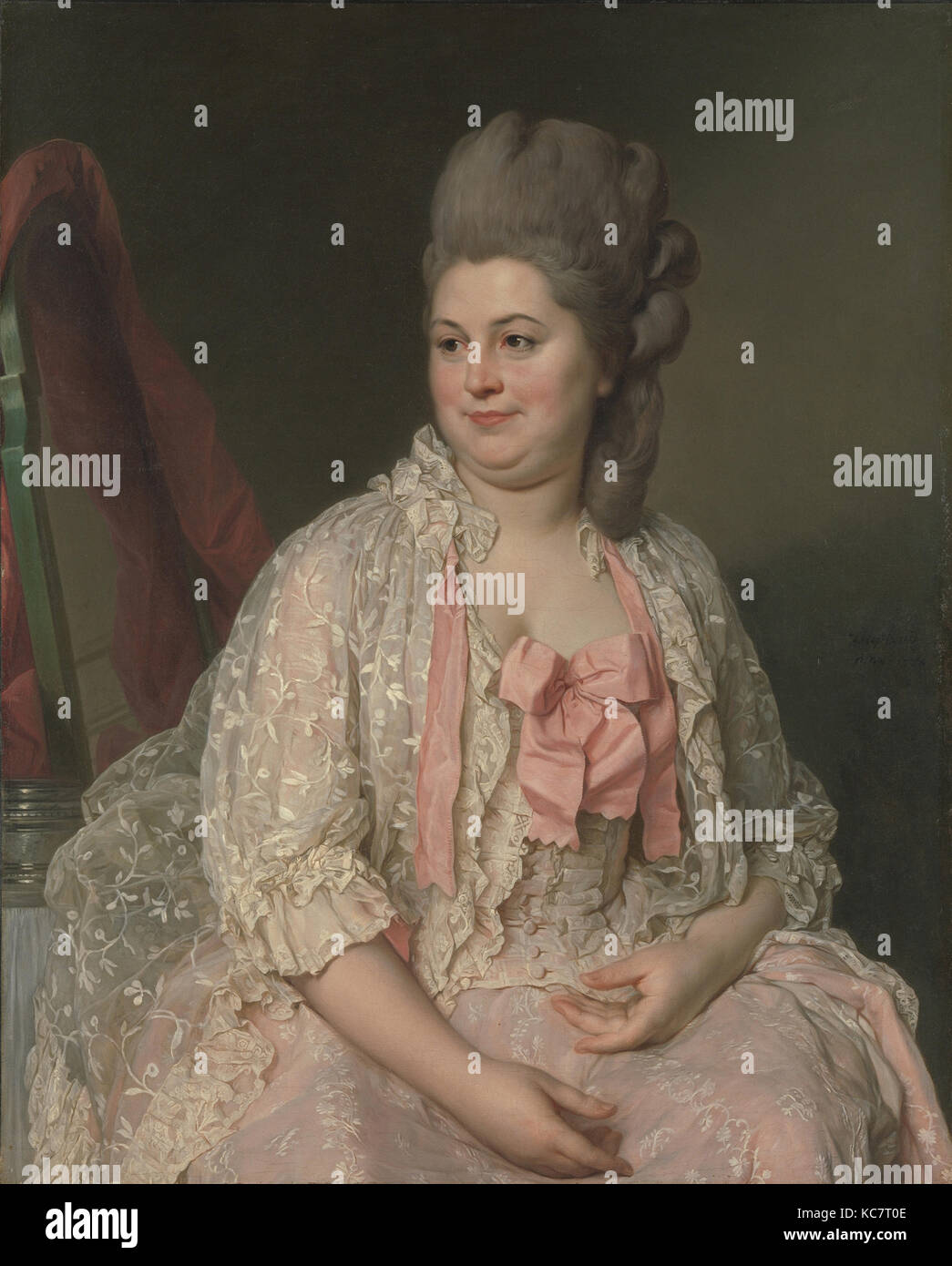 Madame de Saint-Maurice, Joseph Siffred Duplessis, 1776 Stock Photo