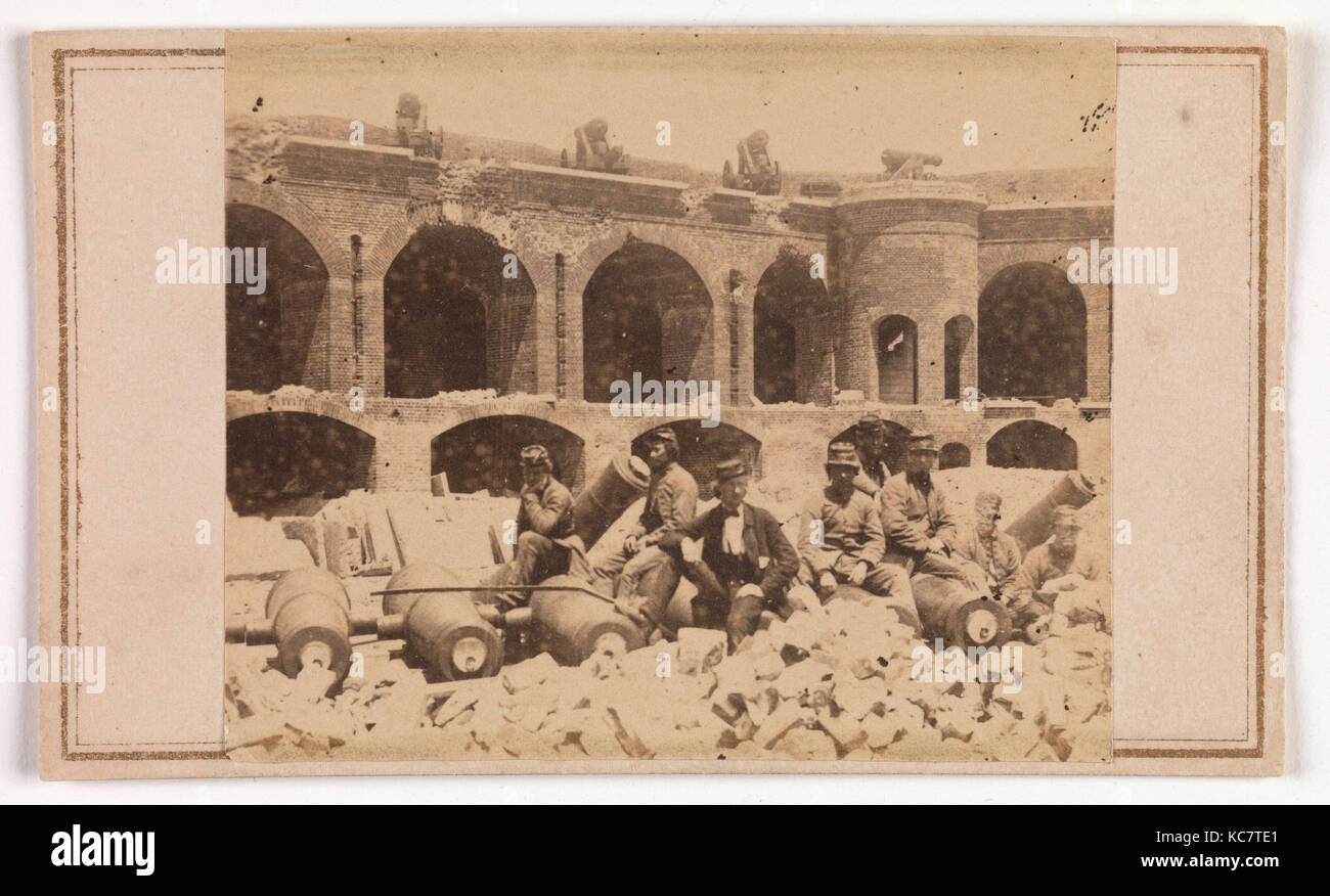 Salient with North-west Casemates, Fort Sumter, J. M. Osborn, April 1861 Stock Photo
