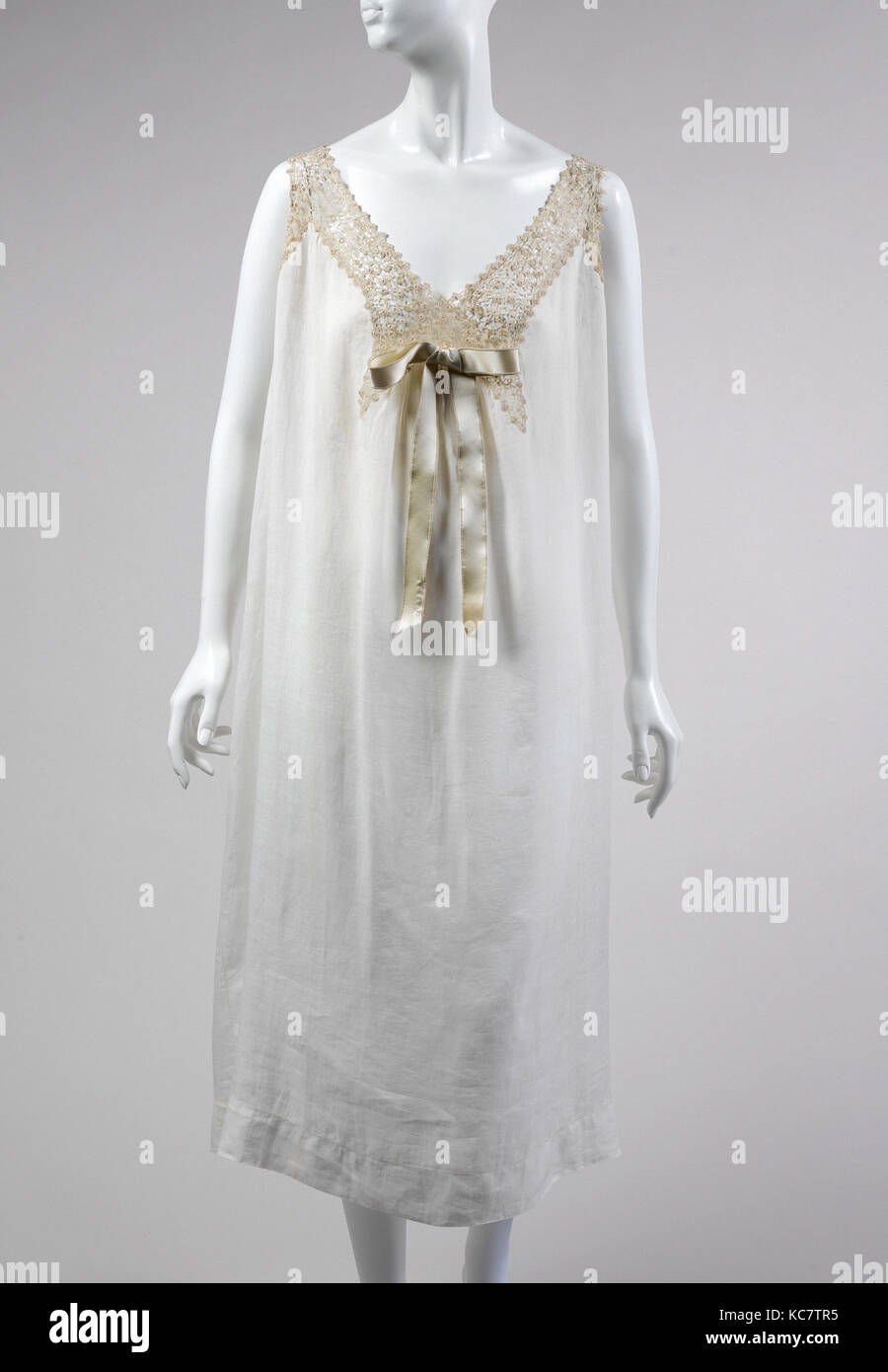 Chemise, ca. 1890, French, cotton Stock Photo