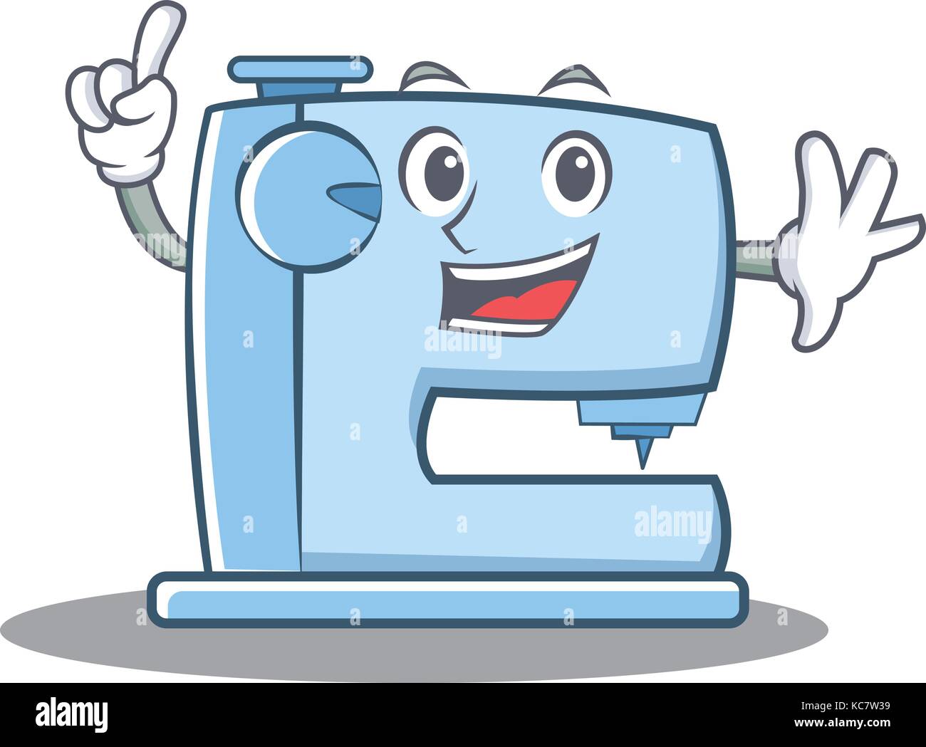 Sewing Machine Comic Character Isolated High Resolution Stock Photography  and Images - Alamy