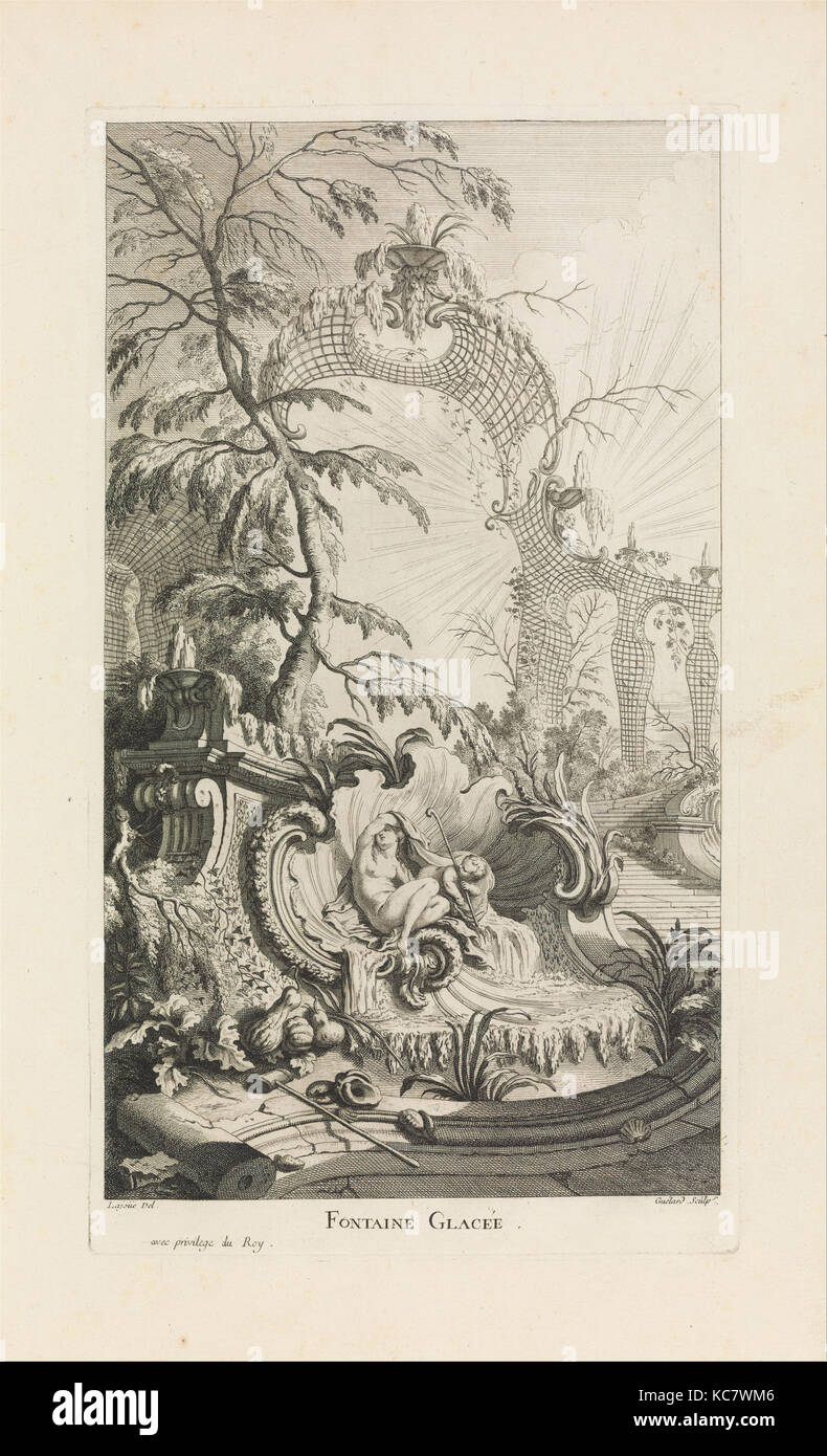 New Book of Twelve Pieces of Fantasy useful for various purposes, Jacques de La Joue the Younger, ca. 1736 Stock Photo