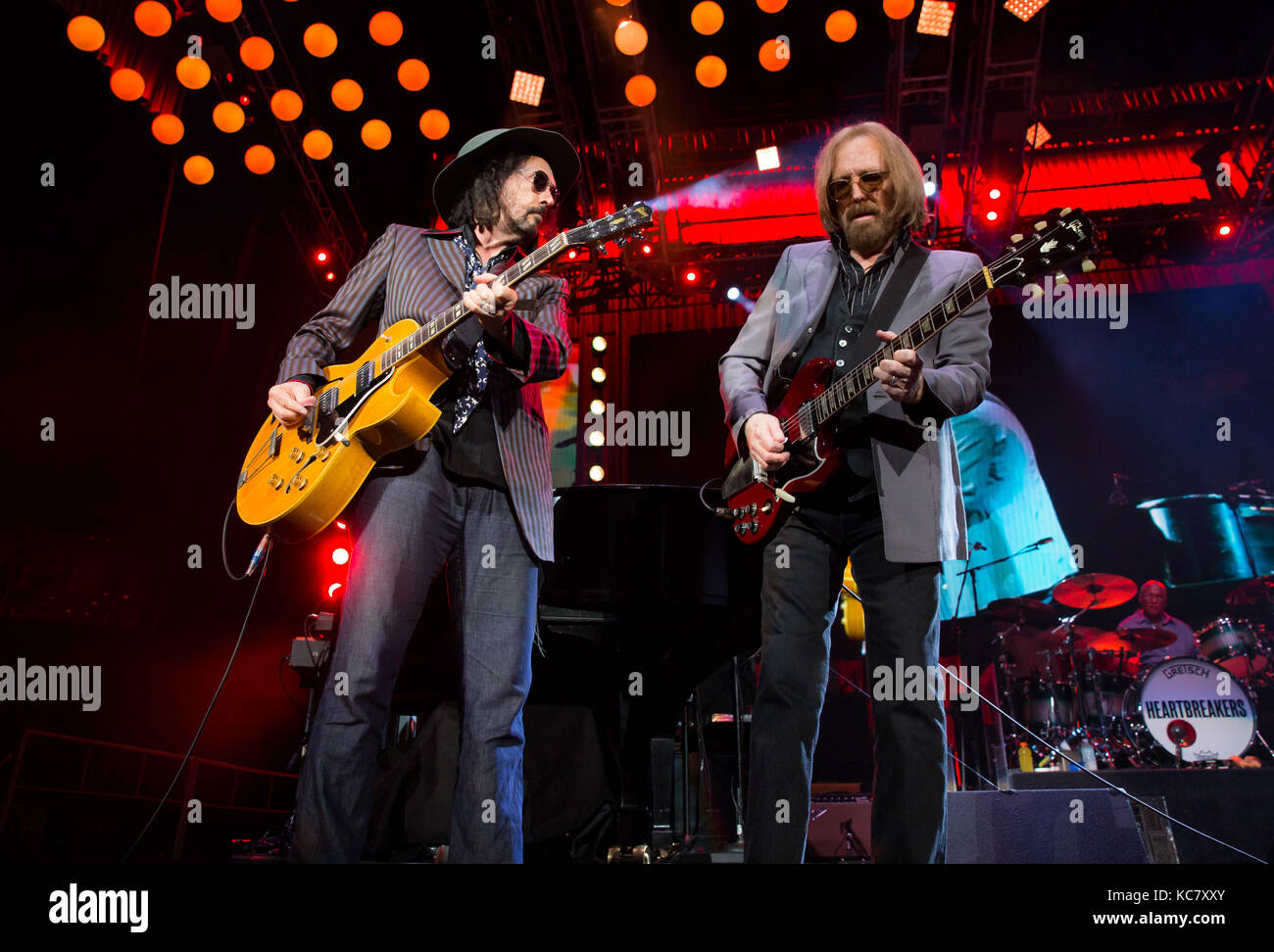 Tom Petty performing in Toronto with The Heartbreakers in 2017. Stock Photo