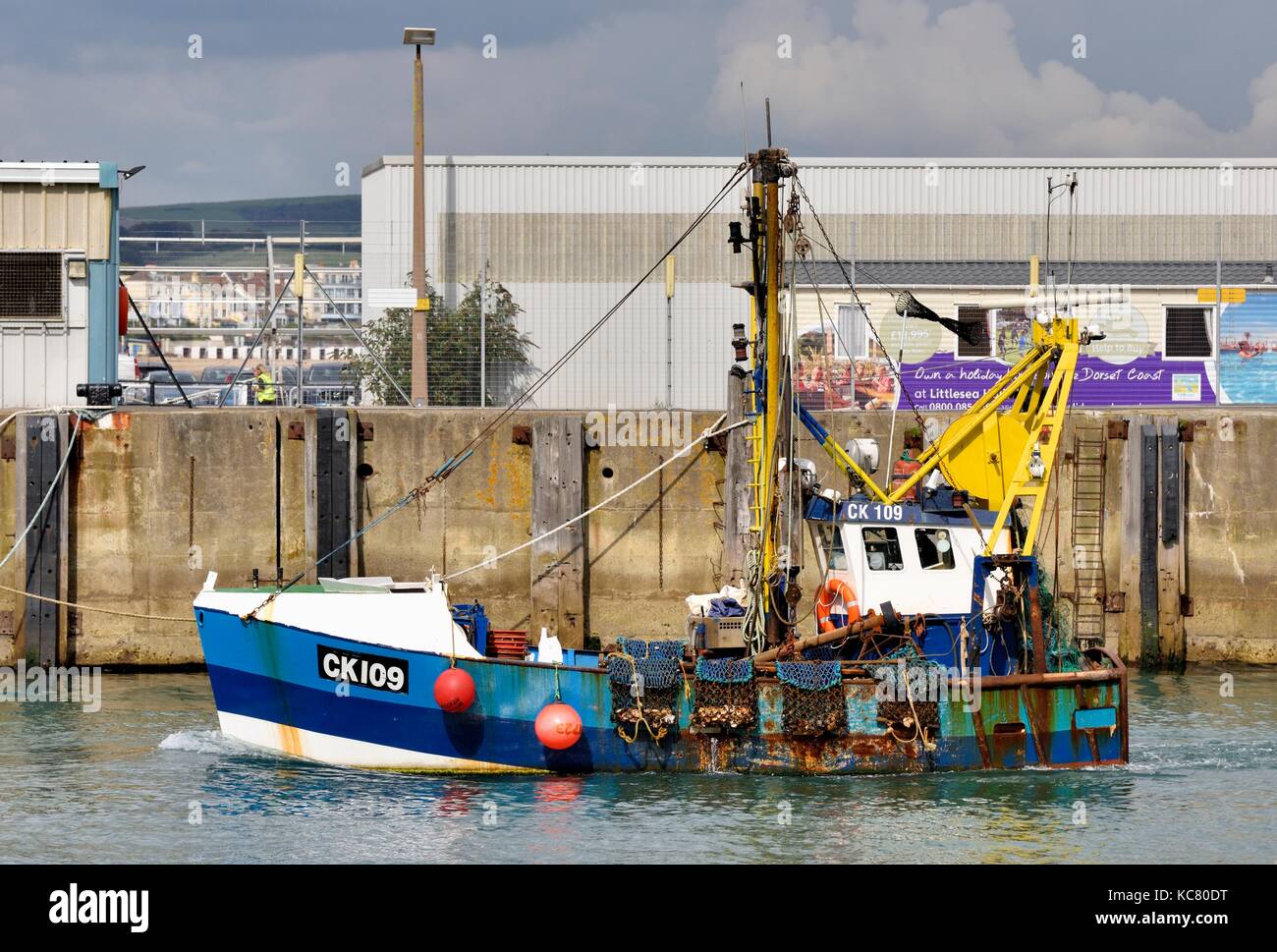 Fishing trawler weymouth dorset England UK Stock Photo