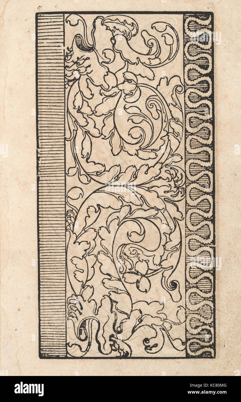 Ein new getruckt model Büchli...Page 20, verso, 1529 Stock Photo