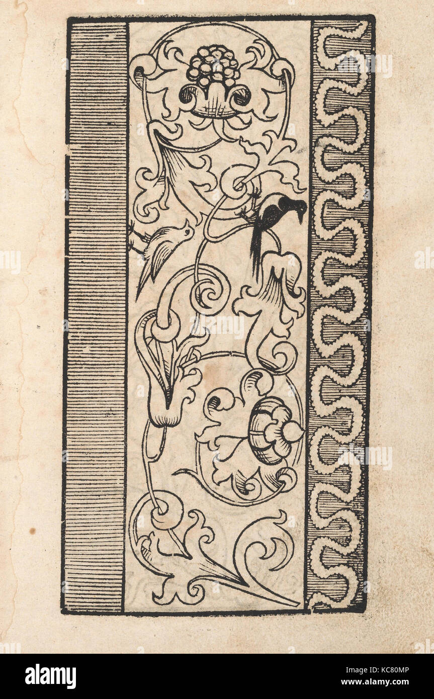 Ein new getruckt model Büchli...Page 22, recto, 1529 Stock Photo