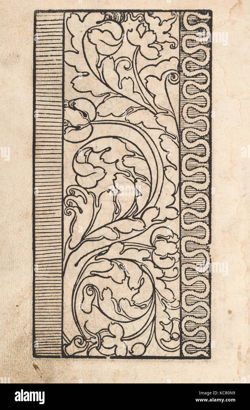 Ein new getruckt model Büchli...Page 23, verso, 1529 Stock Photo