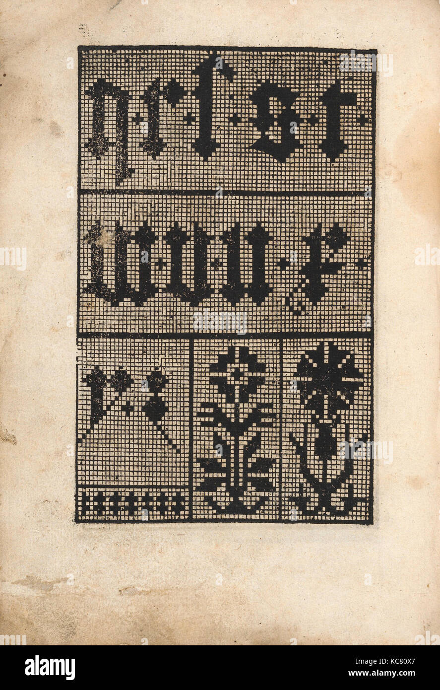 Eyn new kunstlichboich, page 24v, 1529 Stock Photo
