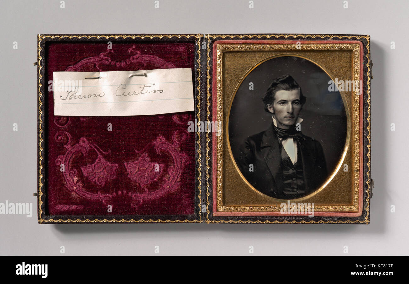 Theron Curtiss, 1840s–50s, Daguerreotype, Image: 7.1 x 5.8 cm (2 13/16 x 2 5/16 in.), Photographs, Unknown (American Stock Photo