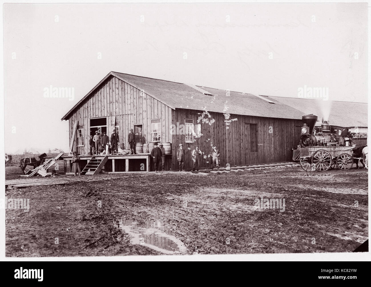 Commissary Department, City Point, Virginia, Andrew Joseph Russell, 1861–65 Stock Photo
