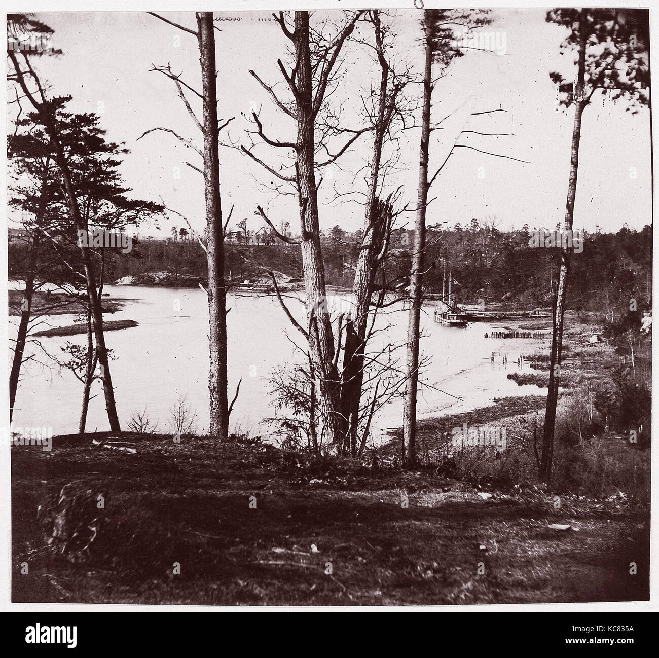 Appomattox River, 1864, Albumen silver print from glass negative