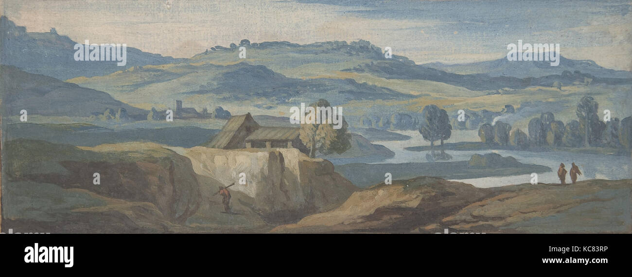 Landscape, Jan Frans van Bloemen, late 17th–mid 18th century Stock Photo