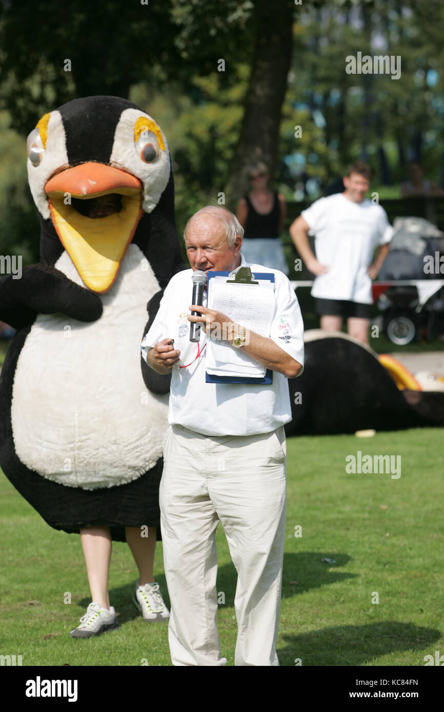 Stuart Hall at an 'It's A Knockout' in 2004. Stock Photo