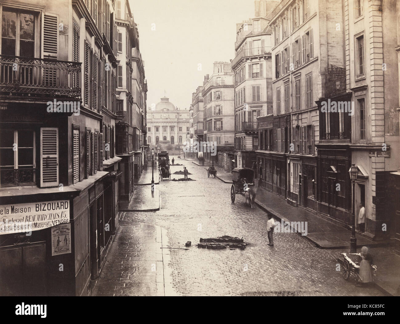 Rue de Constantine, ca. 1865, Albumen silver print from glass negative, 27.3 x 36.8 cm (10 3/4 x 14 1/2 in.), Photographs Stock Photo