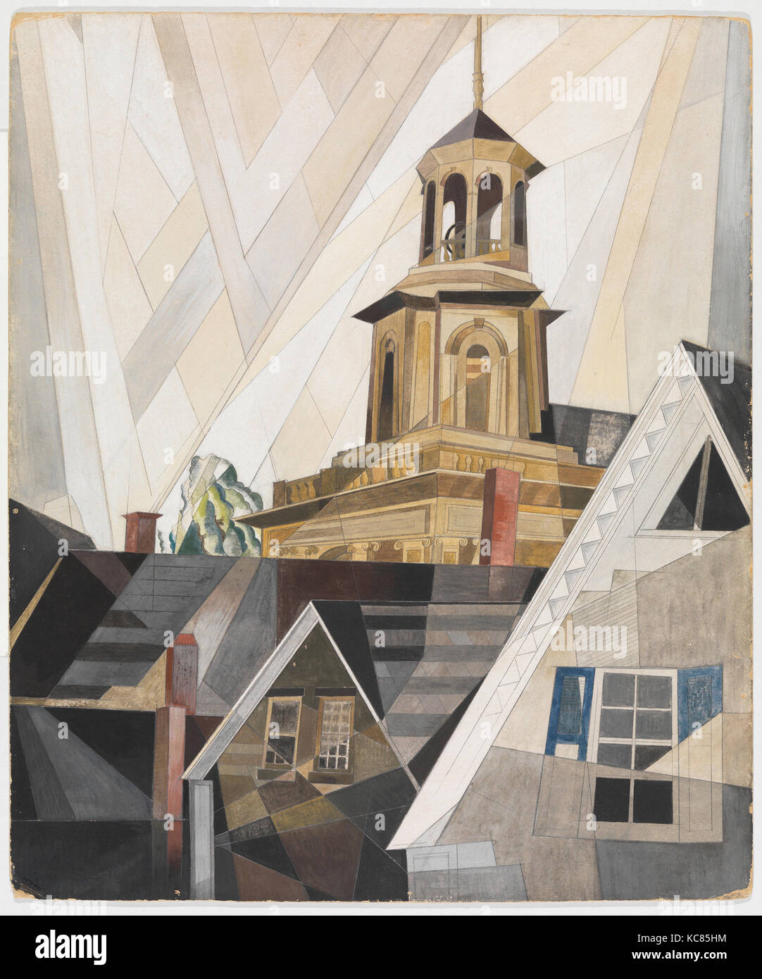 After Sir Christopher Wren, 1920, Watercolor, gouache, and graphite on cardboard, 24 x 20 in. (61 x 50.8 cm), Drawings, Charles Stock Photo