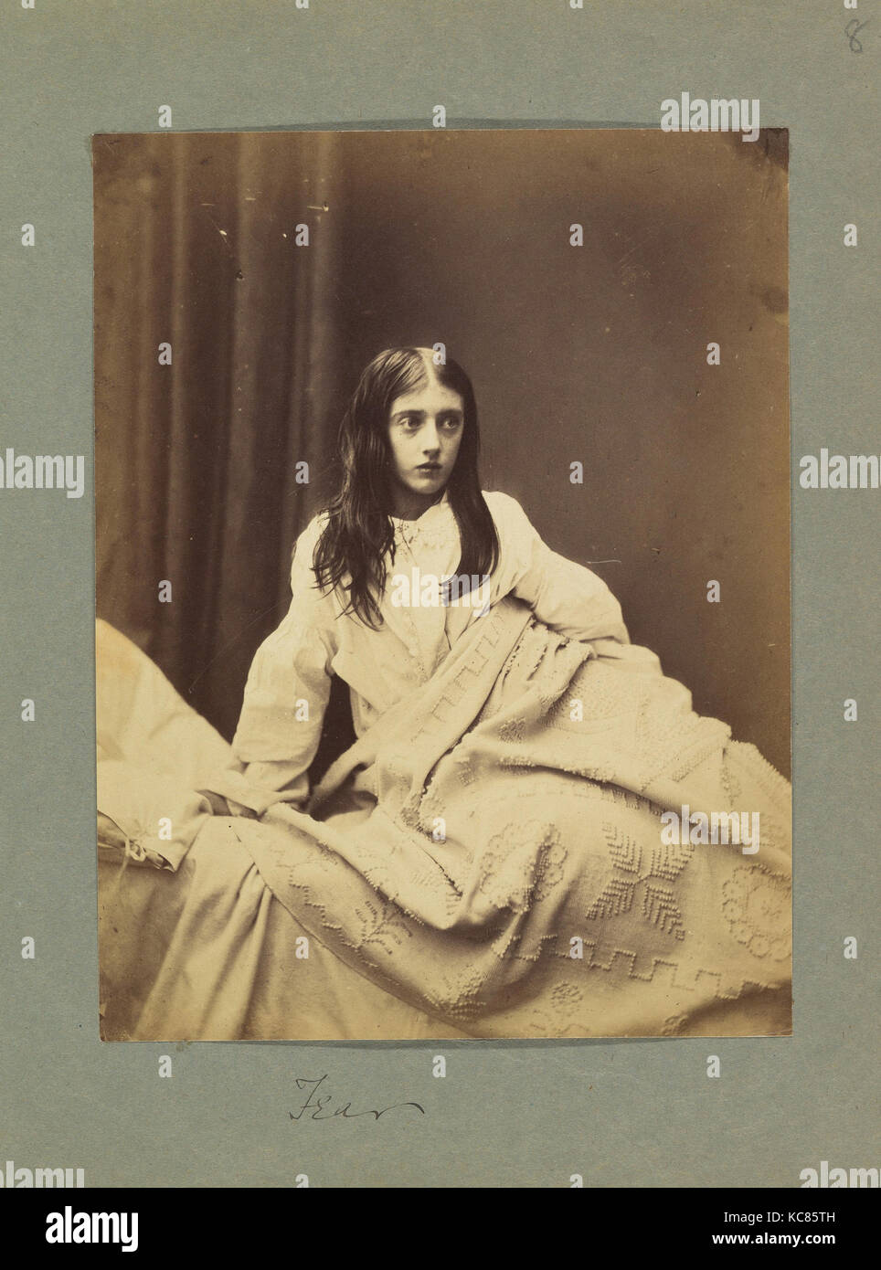 Fear, ca. 1860, Albumen silver print, Image: 7 15/16 × 6 1/16 in. (20.2 × 15.4 cm), Photographs, Henry Peach Robinson (British Stock Photo