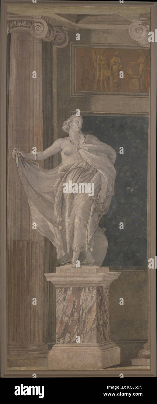 Metaphysics, 1760, Fresco, transferred to canvas, 146 x 57 7/8 in. (370.8 x 147 cm), Paintings, Giovanni Battista Tiepolo Stock Photo