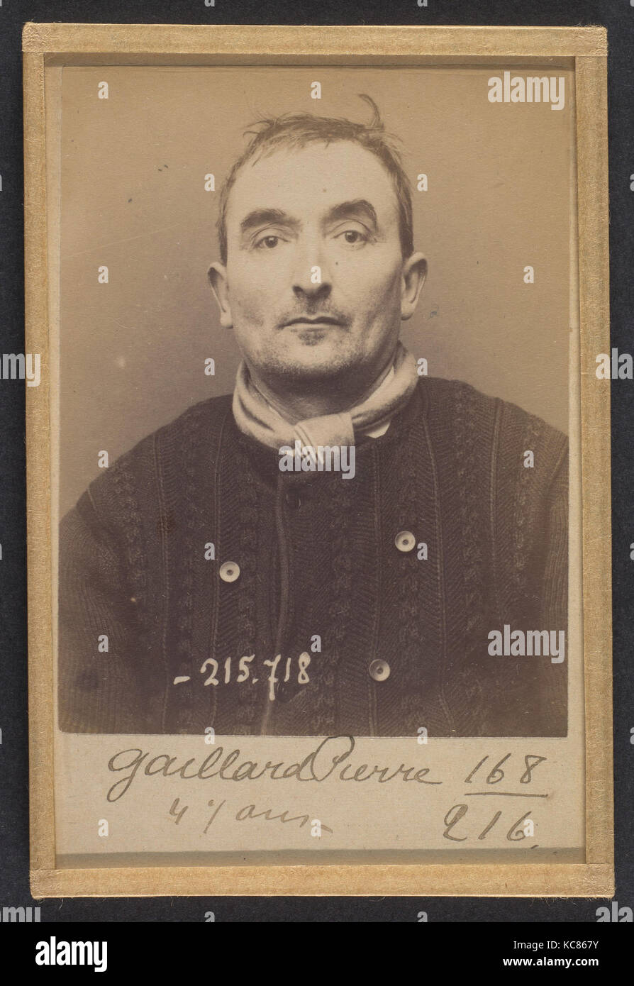 Gaillard. Pierre, Auguste. 47 ans, né à Foulanges (Cantal). Employé de commerce. Anarchiste. 15