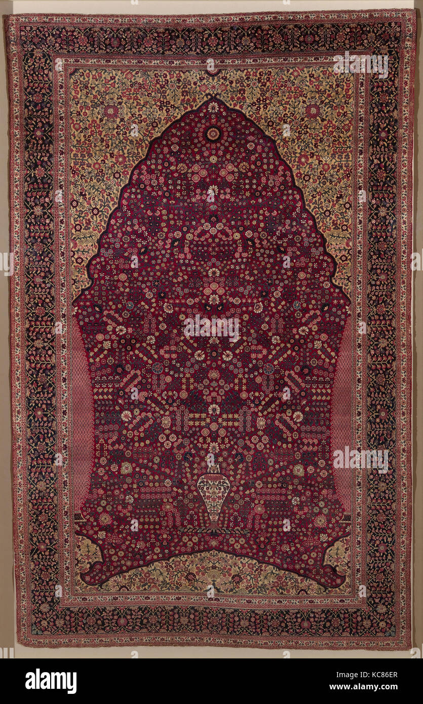 Pashmina Carpet With Gateway And Millefleur Pattern Second Half 18th Century Stock Photo Alamy