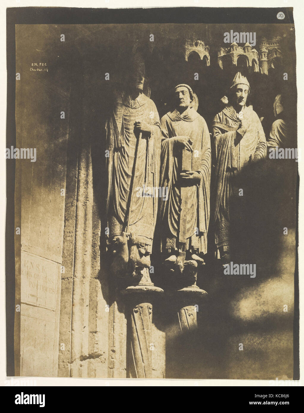 Chartres, 1850–52, Salted paper print from paper negative, Sheet: 10 13/16 × 8 1/2 in. (27.4 × 21.6 cm), Photographs, Pierre Stock Photo
