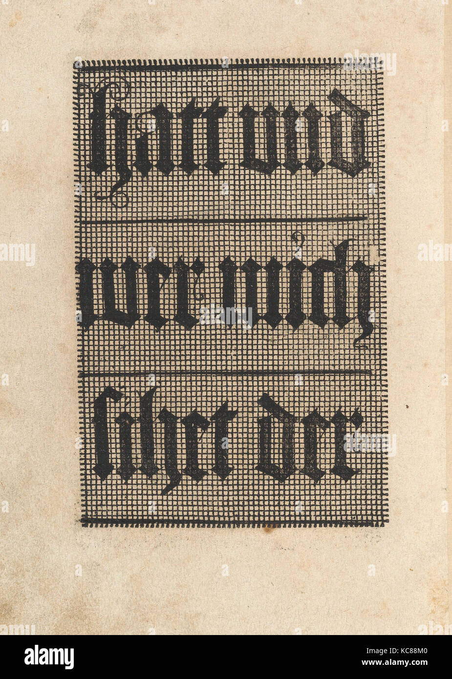 Ein ney Furmbüchlein, Page 10, verso, ca. 1525–29 Stock Photo