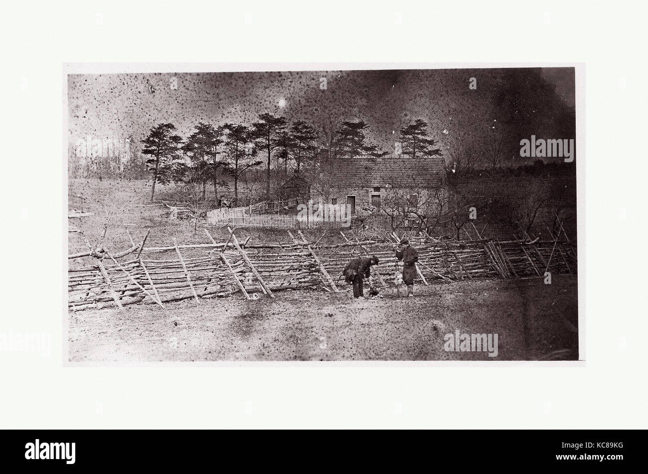 Bull Run. Matthews House, N. Barnard, 186162 Stock Photo Alamy