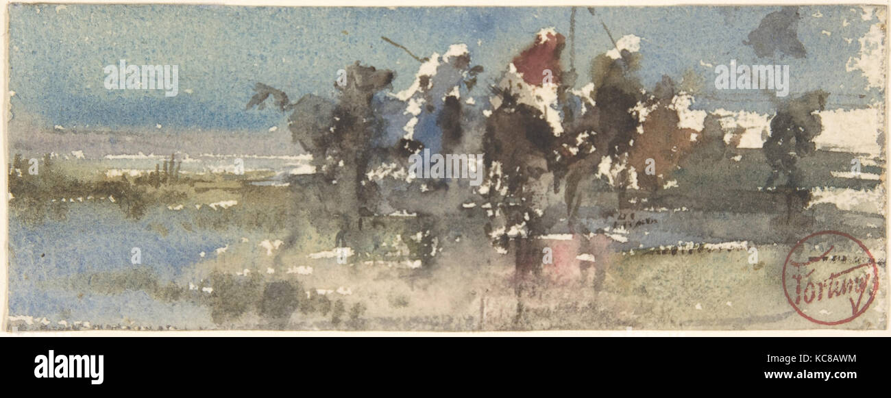 Moors on Horseback, Mariano Fortuny Marsal, 1838–74 Stock Photo