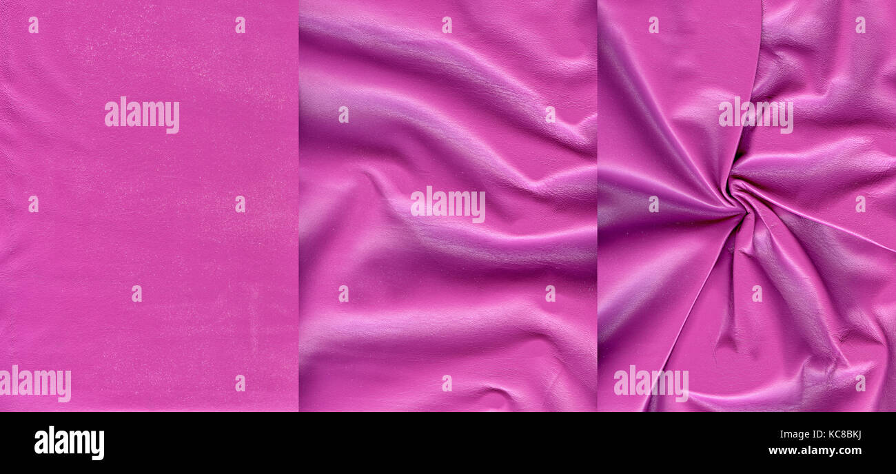 Set of pink leather textures for background Stock Photo - Alamy