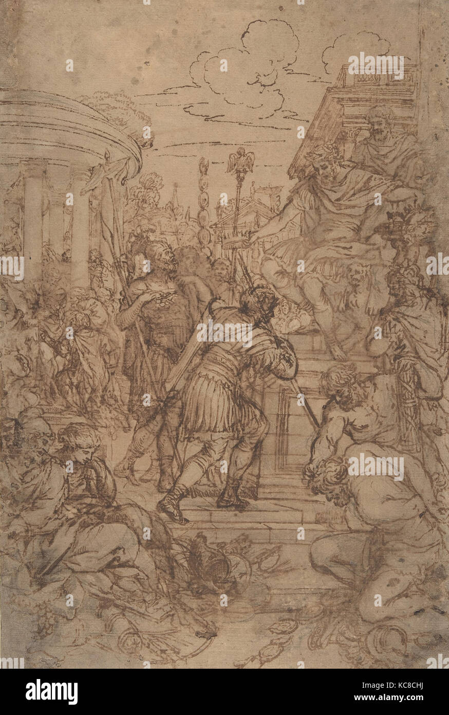 Study for the Age of Bronze, Pietro da Cortona, 1637 Stock Photo
