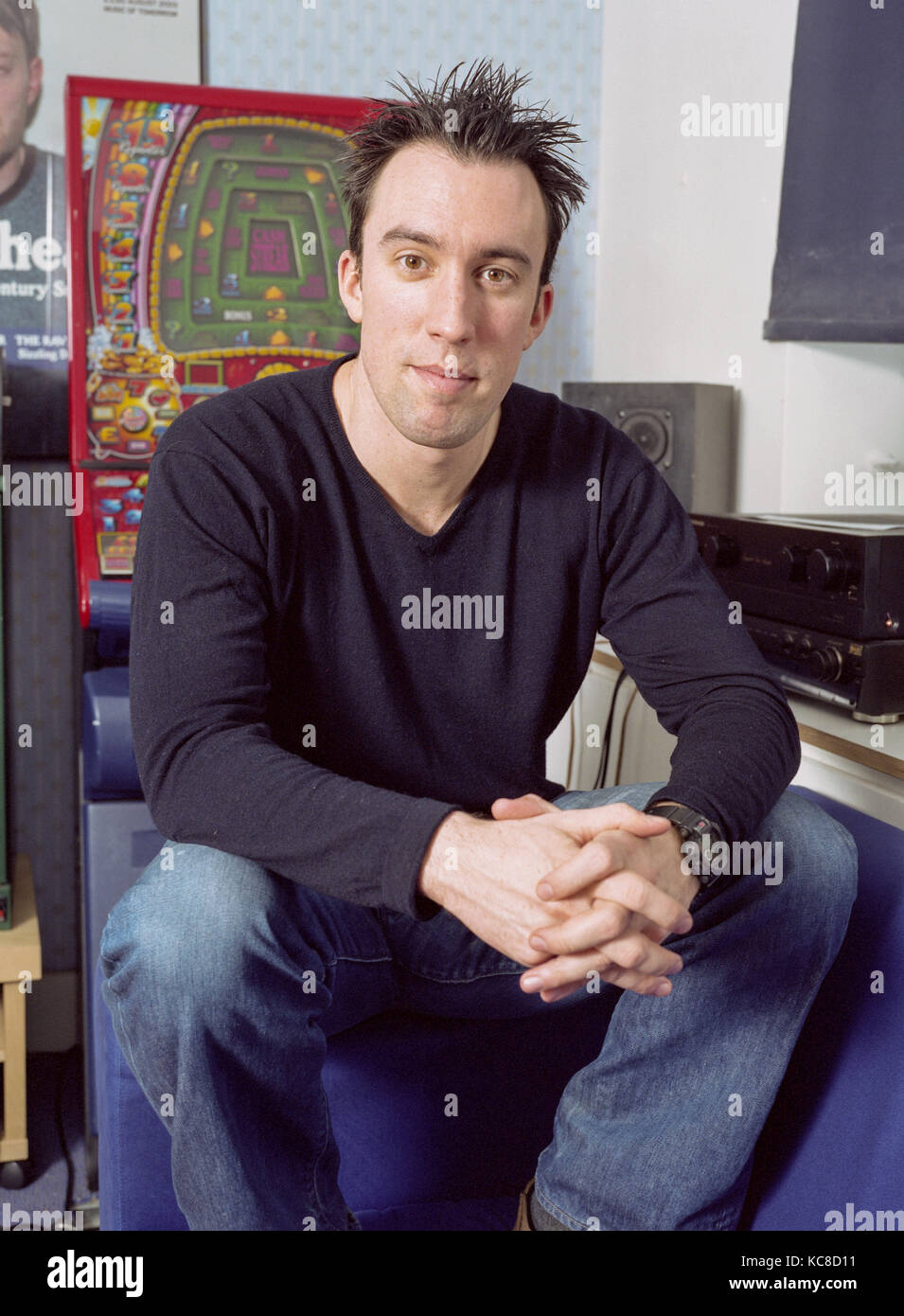 Christian O'Connell radio DJ and comedian and author, photographed at
