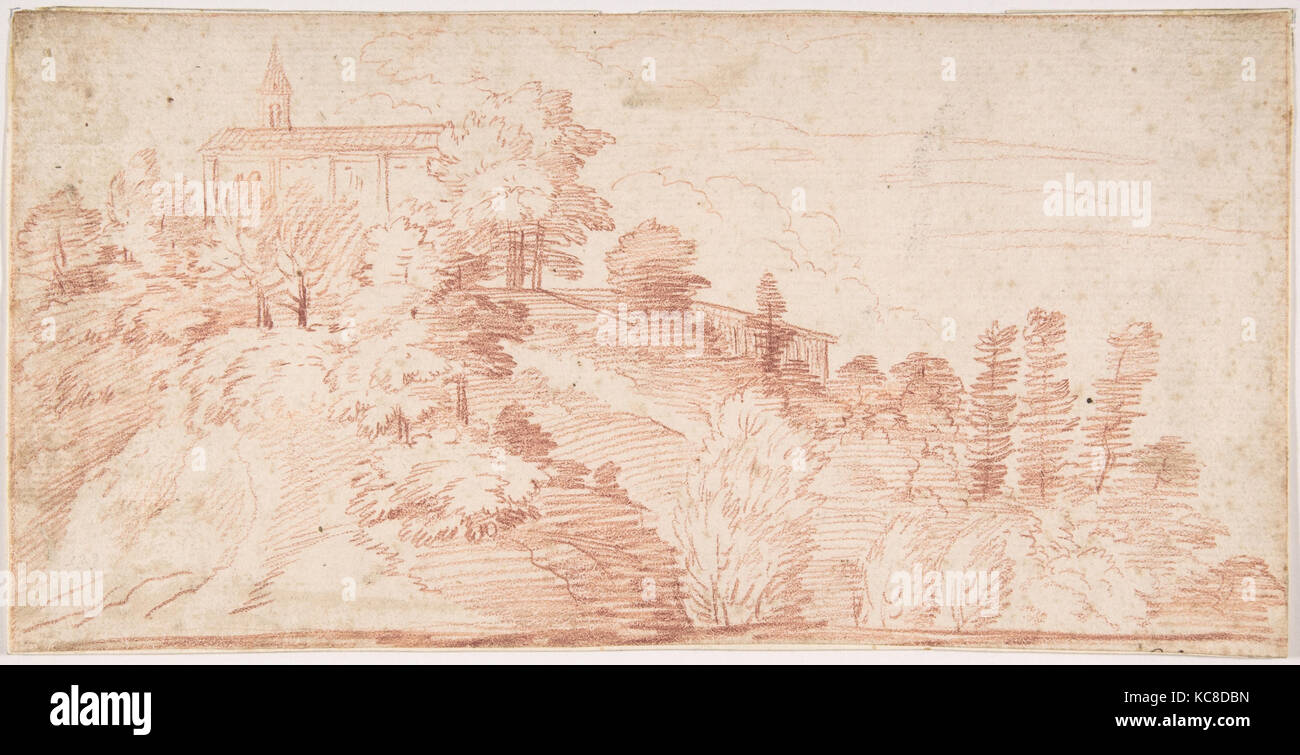 Landscape, Anonymous, Italian, first half of the 18th century, 18th century Stock Photo