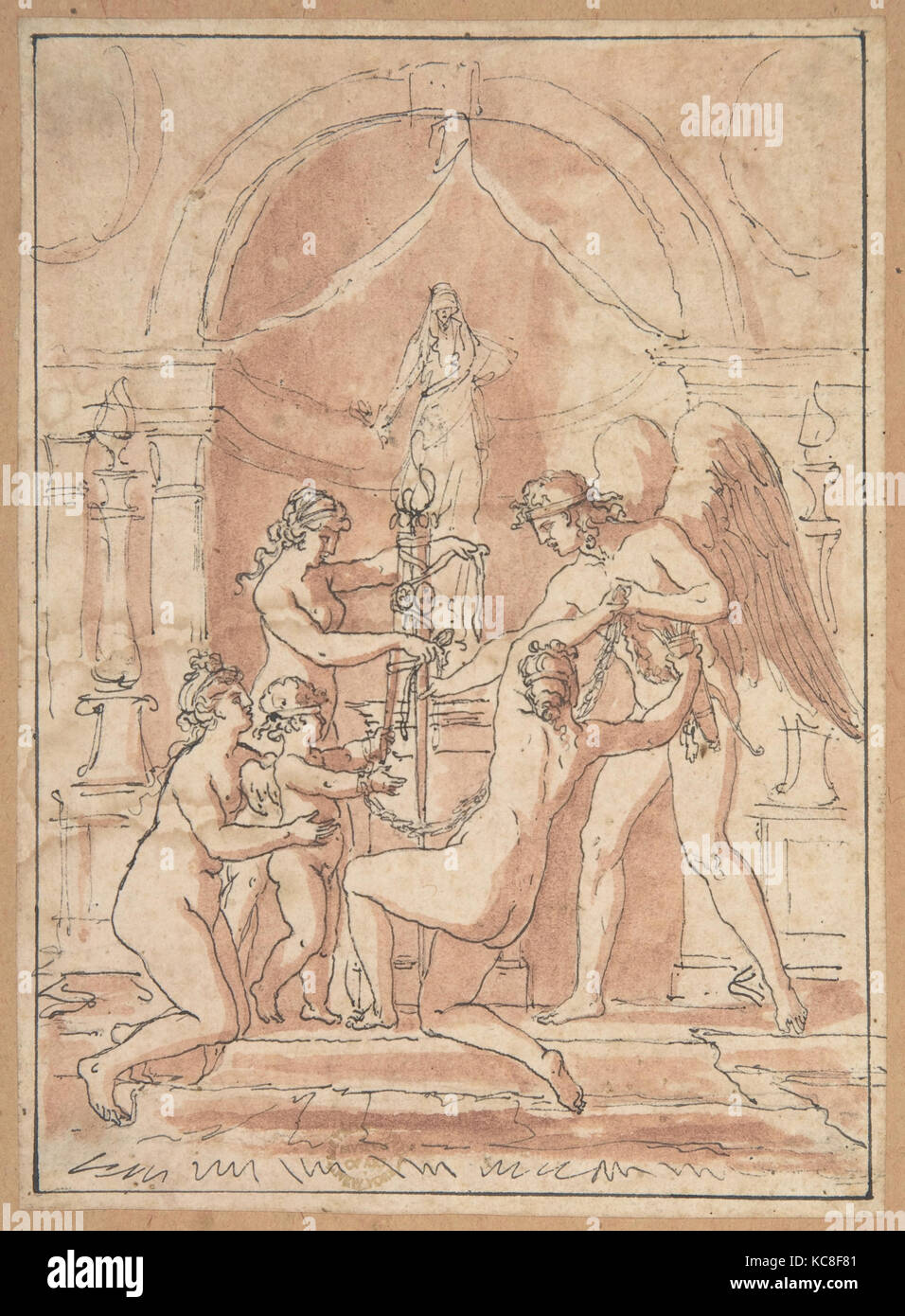 Mythological Subject, Anonymous, Italian, 19th century, 1800–1900 Stock Photo