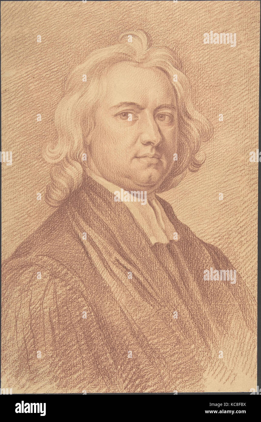 Portrait of a Clergyman or a Jurist (?), Johann Daniel Preissler, late 17th–early 18th century Stock Photo