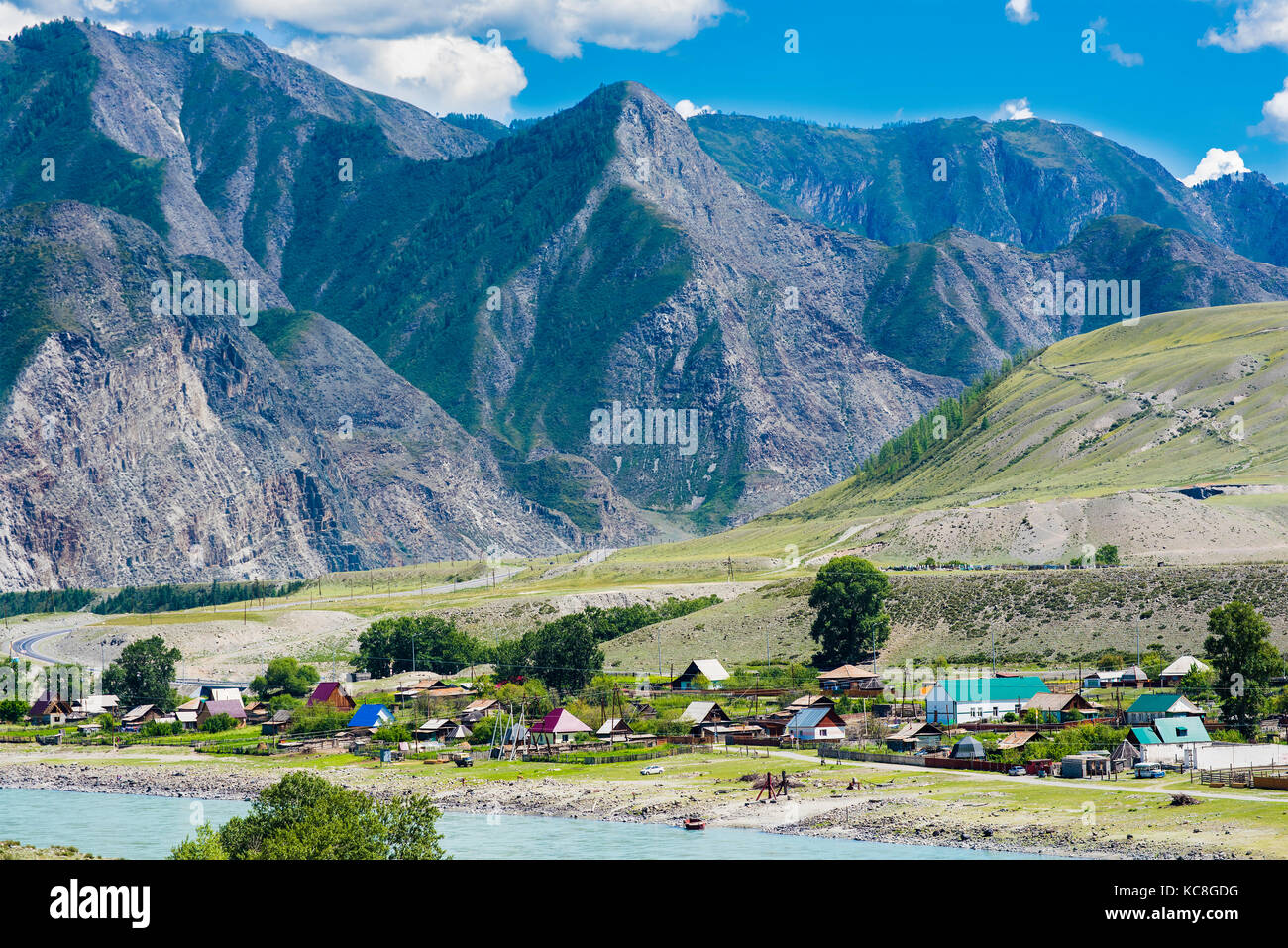 The majestic mountains, Russia, the Republic of Altai Stock Photo - Alamy