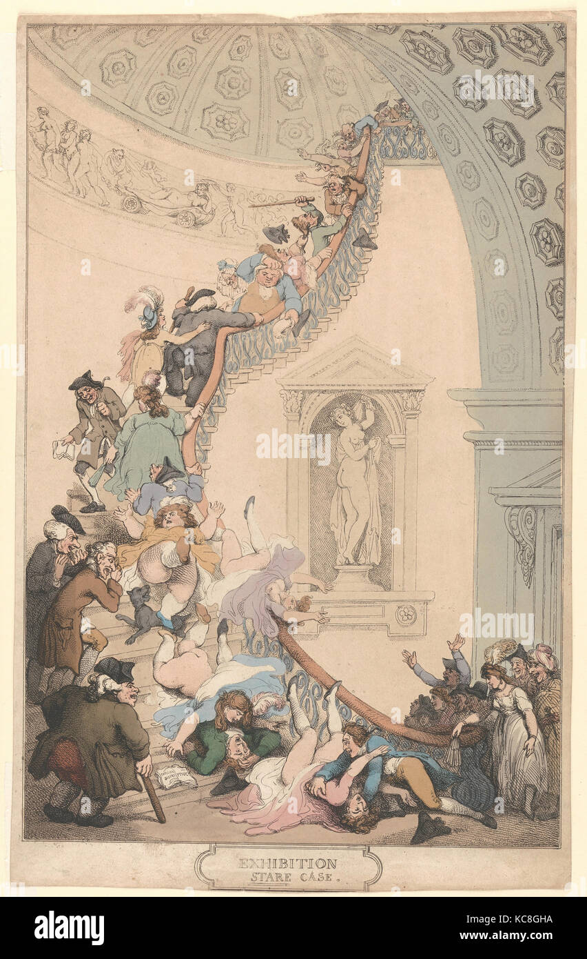 Exhibition 'Stare' Case, Thomas Rowlandson, 1811 Stock Photo