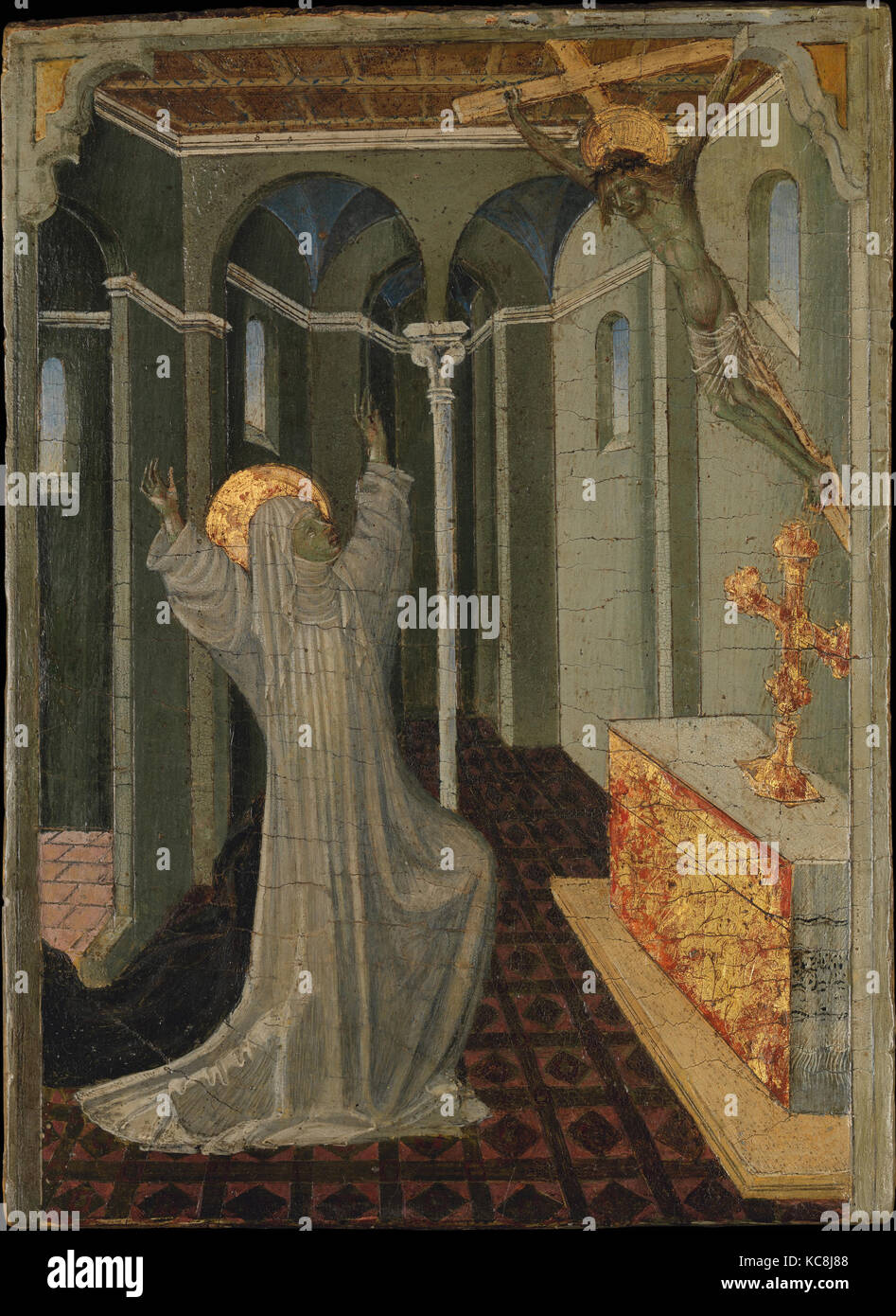 Saint Catherine of Siena Receiving the Stigmata, Giovanni di Paolo, ca ...