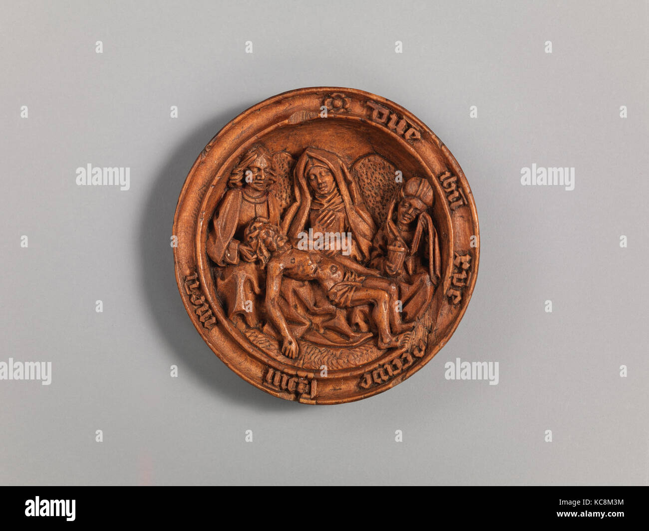 Half of a Prayer Bead with the Lamentation, early 16th century Stock Photo