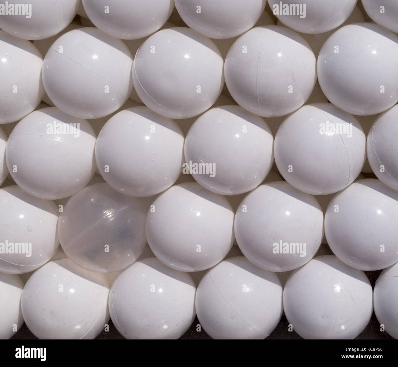 decorative white plastic balls. background, texture, concept Stock