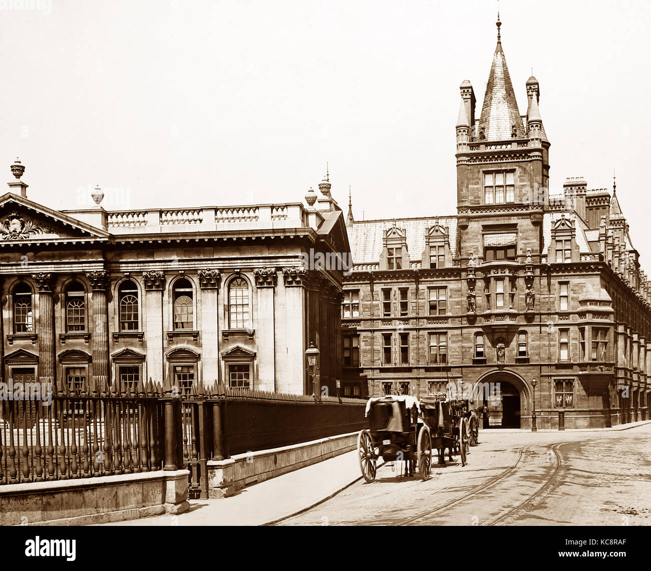 Caius College, Cambridge, Victorian period Stock Photo