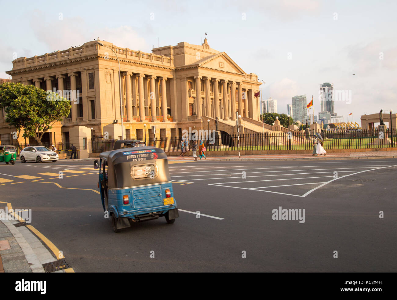 Old Parliament Building now the Presidential Secretariat offices, Colombo, Sri Lanka Stock Photo