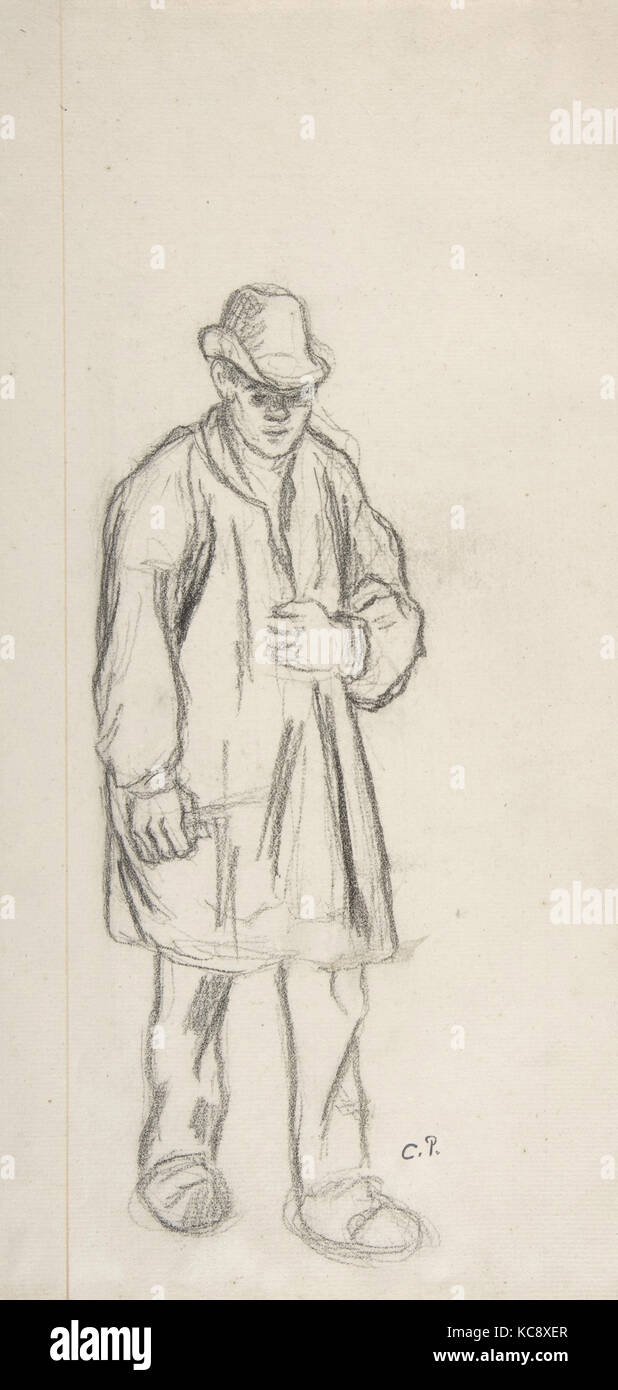 Peasant, Camille Pissarro, second half 19th century Stock Photo - Alamy