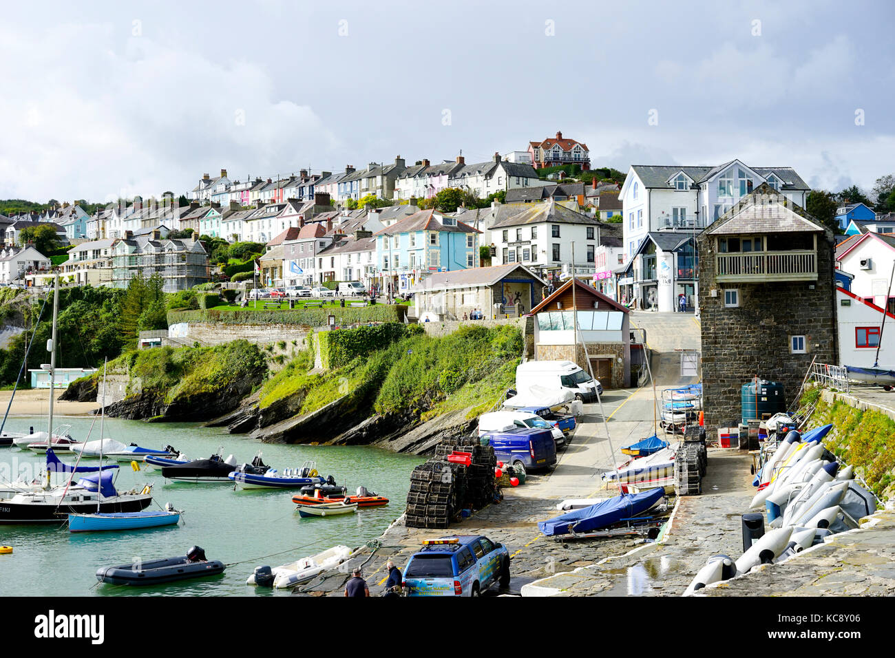 New Quay, Ceredigion, Wales, UK Stock Photo Alamy