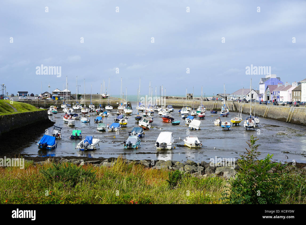 Aberaeron harbour,Aberaeron,Ceredigion, West Wales, UK Stock Photo