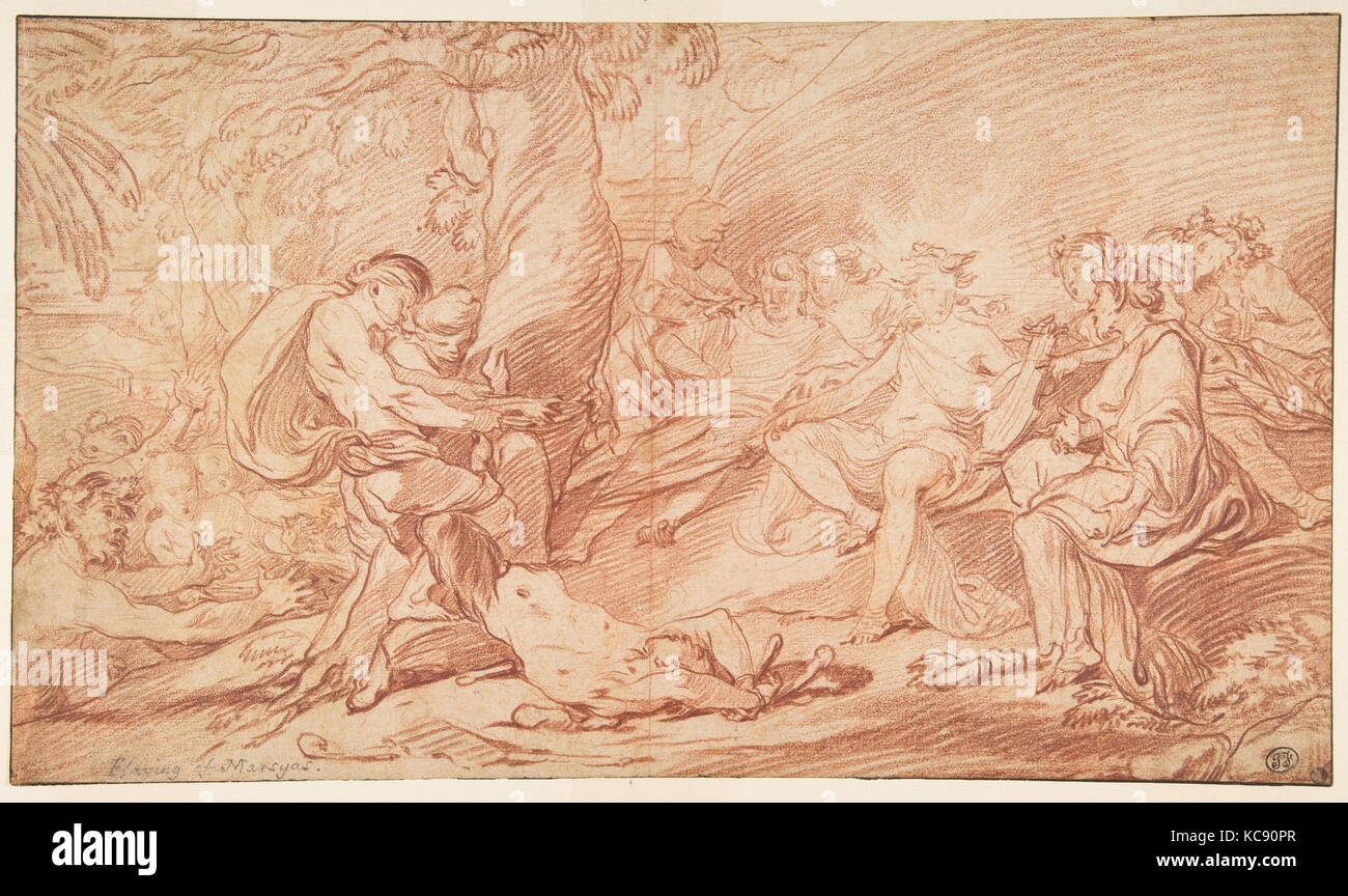 The Flaying of Marsyas, François van Loo, early 18th century Stock Photo