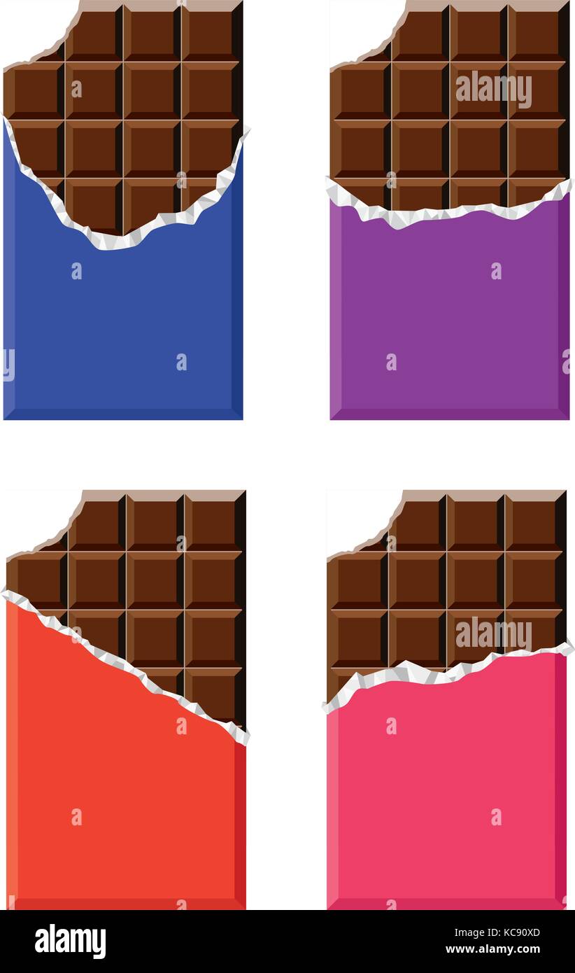 vector collection of chocolate bars Stock Vector Image & Art Alamy