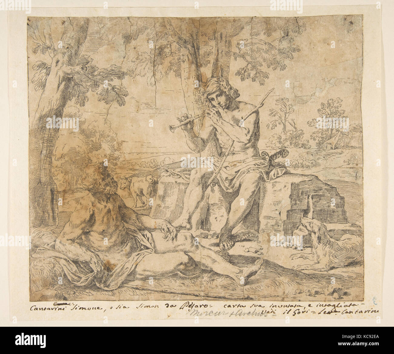 Mercury and Argus, ca. 1630–1648, Etching, Sheet: 10 1/4 in. × 12 in ...
