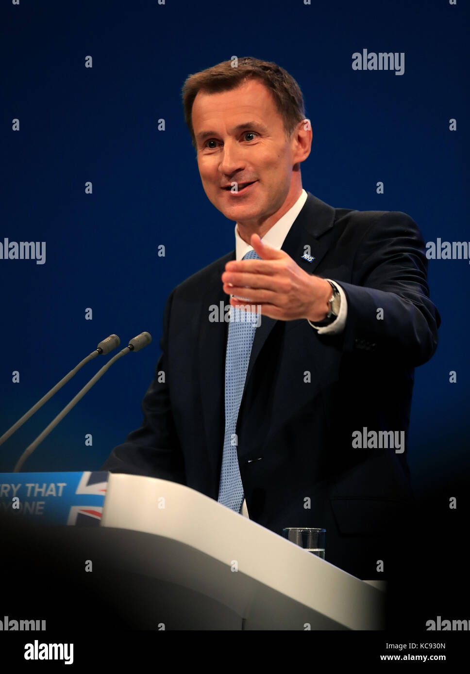 Secretary of State for Health Jeremy Hunt speaks at the Conservative ...