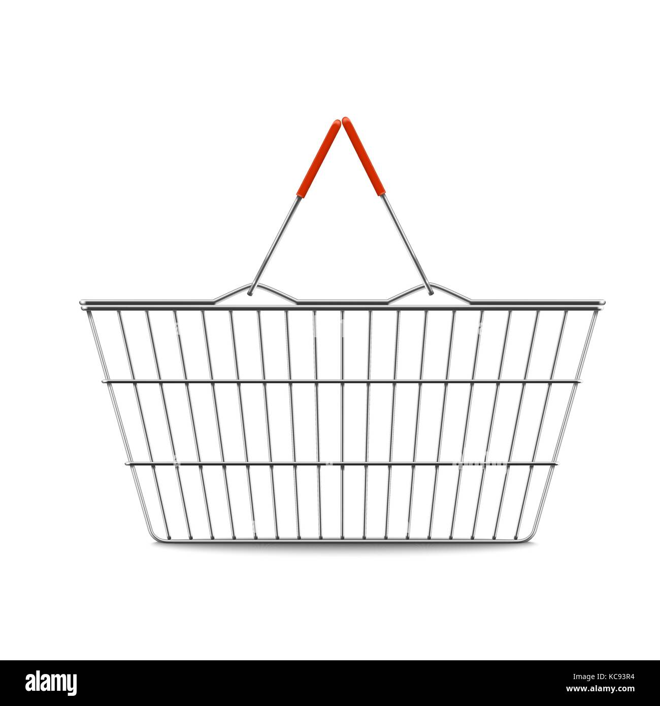 empty shopping basket realistic illustration Stock Vector Image & Art