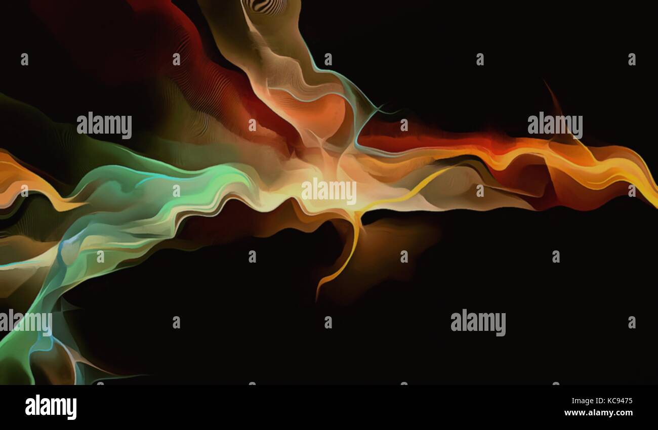 Abstract electrifying lines, smoky fractal texture pattern, digital ...